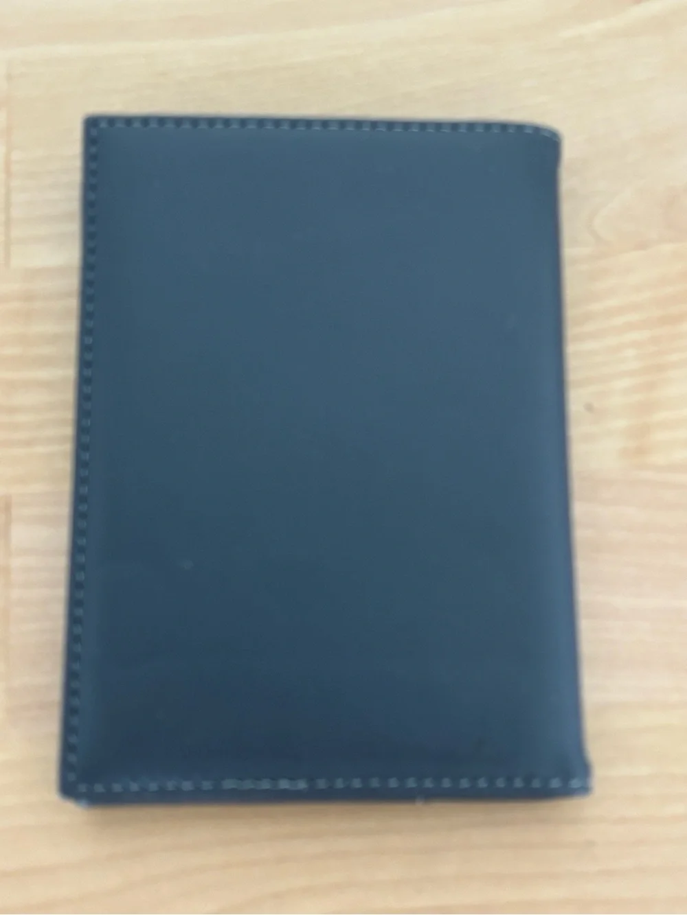 Isaac Mizrahi blue Leather Passport Wallet